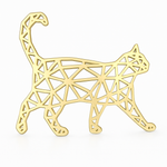 Broche chat ajouré - Vignette | Brochiva