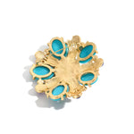 Broche turquoise perles royales - Vignette | Brochiva