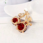 Broche abeille cerise - Vignette | Brochiva