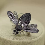 Broche abeille cristal - Vignette | Brochiva