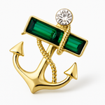 Broche ancre ornée - Vignette | Brochiva