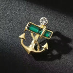 Broche ancre ornée - Vignette | Brochiva