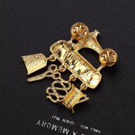 Broche atelier doré - Vignette | Brochiva