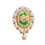 Broche camée florale - Vignette | Brochiva