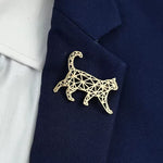 Broche chat ajouré - Vignette | Brochiva
