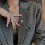 Broche chat luné - Vignette | Brochiva