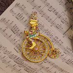 Broche clown vélocipède - Vignette | Brochiva