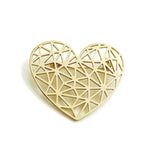 Broche cœur ajouré - Vignette | Brochiva