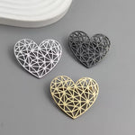 Broche cœur ajouré - Vignette | Brochiva