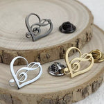 Broche cœur musical - Vignette | Brochiva