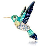 Broche colibri émaillée - Vignette | Brochiva