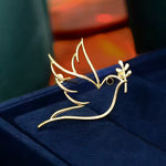 Broche colombe rameau - Vignette | Brochiva