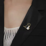 Broche duo chien et chat - Vignette | Brochiva