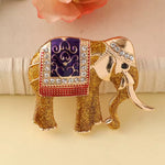 Broche éléphant d'Asie - Vignette | Brochiva