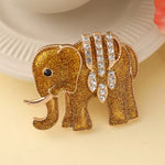 Broche éléphant orné - Vignette | Brochiva