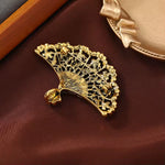 Broche éventail fleuri - Vignette | Brochiva