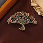 Broche éventail fleuri - Vignette | Brochiva