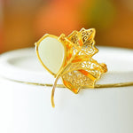 Broche feuille d’érable luxe - Vignette | Brochiva