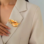 Broche fleur de lys métallique - Vignette | Brochiva