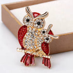 Broche hibou strass - Vignette | Brochiva