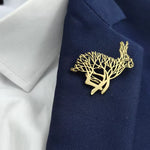 Broche lapin arbre de vie - Vignette | Brochiva