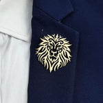 Broche lion majestueux - Vignette | Brochiva