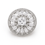 Broche magnétique fleur cristal - Vignette | Brochiva