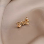 Broche nœud pierre rouge - Vignette | Brochiva