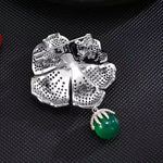Broche pétales d’argent - Vignette | Brochiva