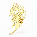 Broche plume de paon - Vignette | Brochiva