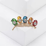 Broche ronde des oiseaux - Vignette | Brochiva