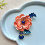 Broche rose corail - Vignette | Brochiva