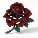 Broche rose cristalline - Vignette | Brochiva