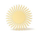 Broche soleil envoûtant - Vignette | Brochiva