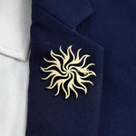 Broche soleil flamme - Vignette | Brochiva