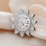 Broche visage ensoleillé - Vignette | Brochiva