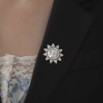 Broche visage ensoleillé - Vignette | Brochiva