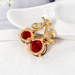 Broche abeille cerise - Vignette | Brochiva