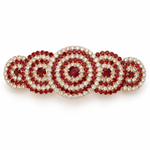 Broche cheveux Rouge Éclat - Vignette | Brochiva
