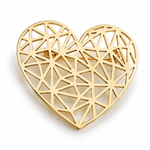 Broche cœur ajouré - Vignette | Brochiva