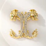 Broche dragons jumeaux - Vignette | Brochiva