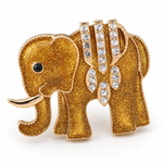 Broche éléphant orné - Vignette | Brochiva