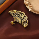 Broche éventail fleuri - Vignette | Brochiva