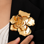 Broche fleur éclat d'or - Vignette | Brochiva