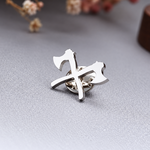 Broche haches croisées - Vignette | Brochiva