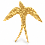 Broche hirondelle gravée - Vignette | Brochiva