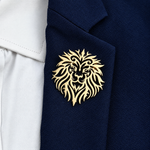 Broche lion majestueux - Vignette | Brochiva