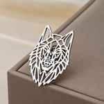 Broche loup solitaire - Vignette | Brochiva