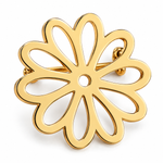 Broche marguerite ajourée - Vignette | Brochiva