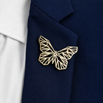 Broche papillon ajourée - Vignette | Brochiva